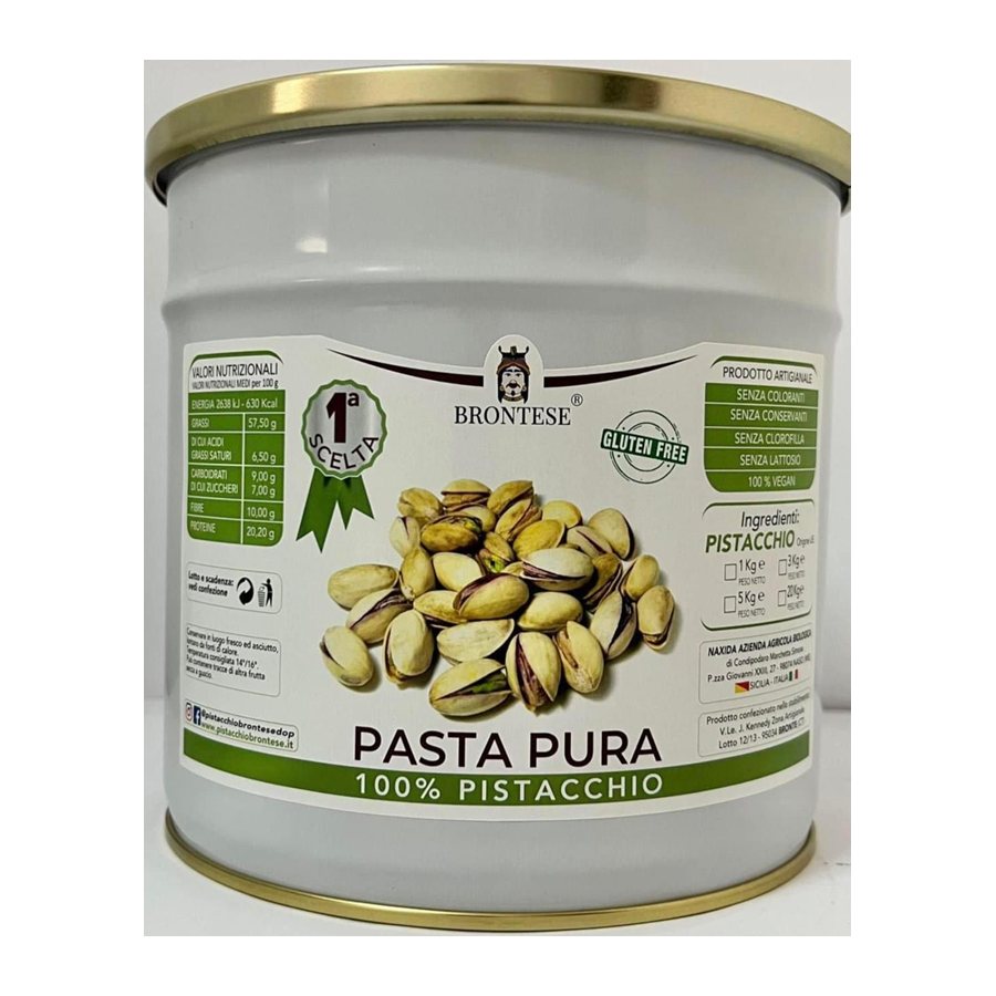Brontese pure pistachio paste tin